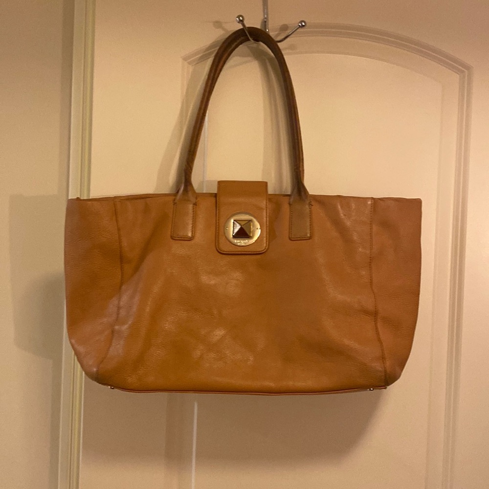 Very large leather Kate spade tote
